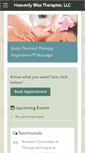 Mobile Screenshot of heavenlyblisstherapies.com